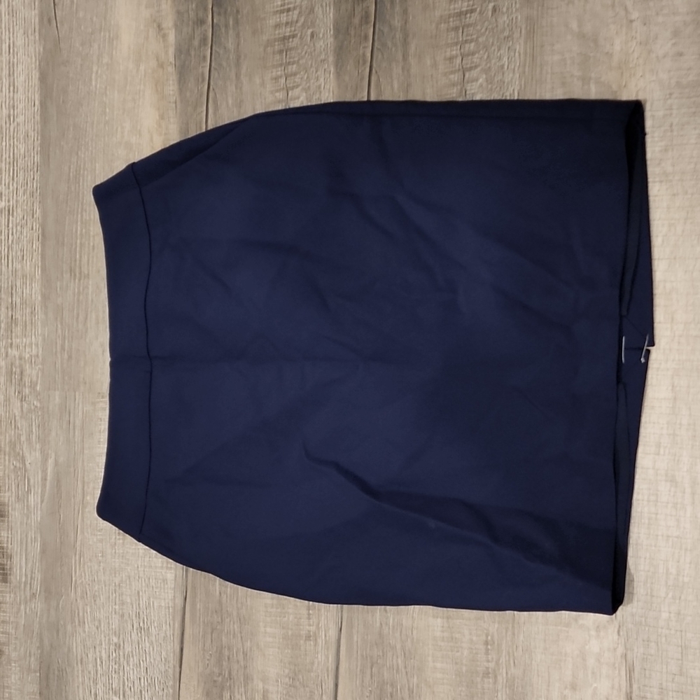 Navy blue pencil skirt